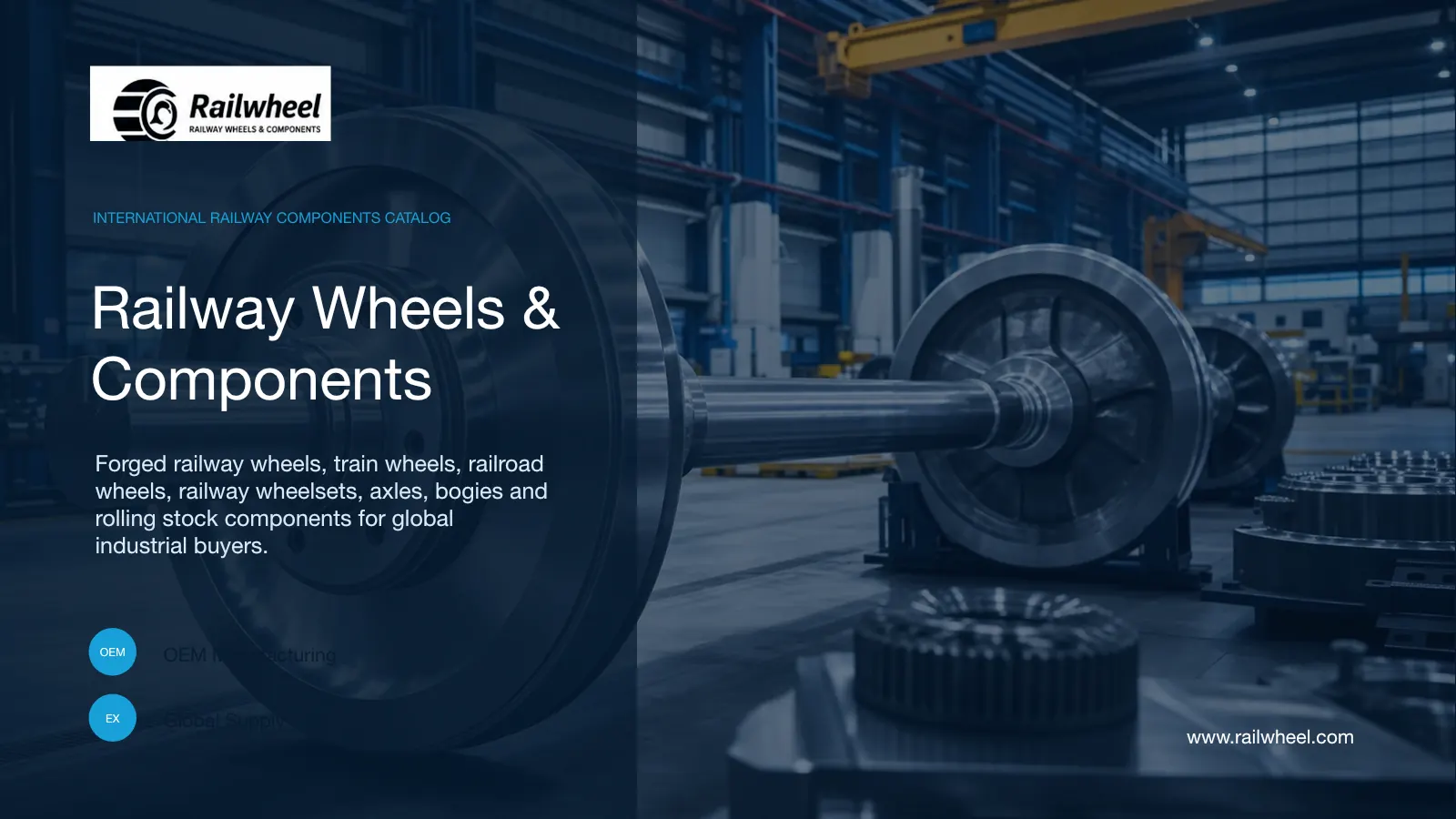 Railwheel company catalog page 1 for railway wheels and components